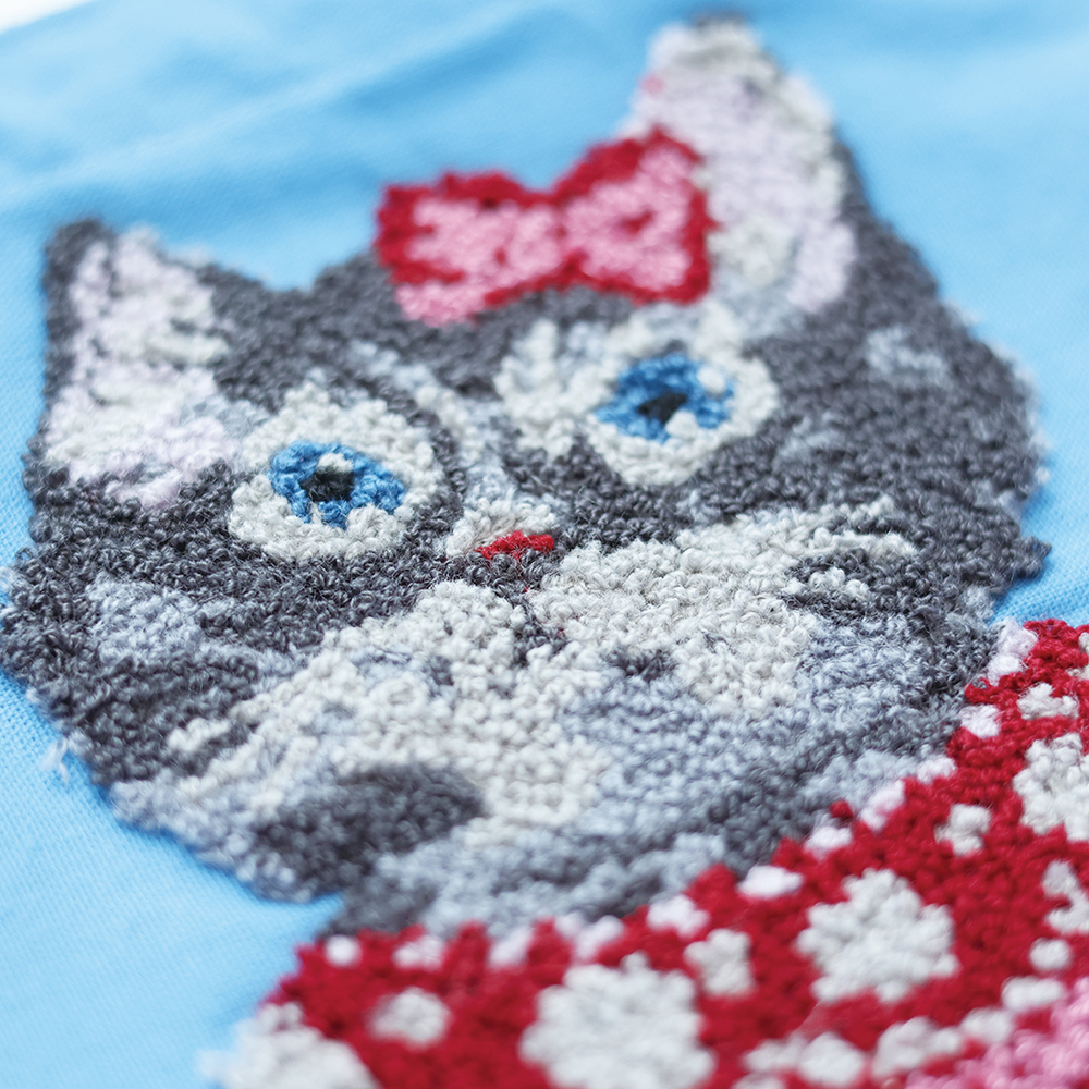 Nathalie Lete Fluffy Rectangle tote bag Blue eye | 8000000works